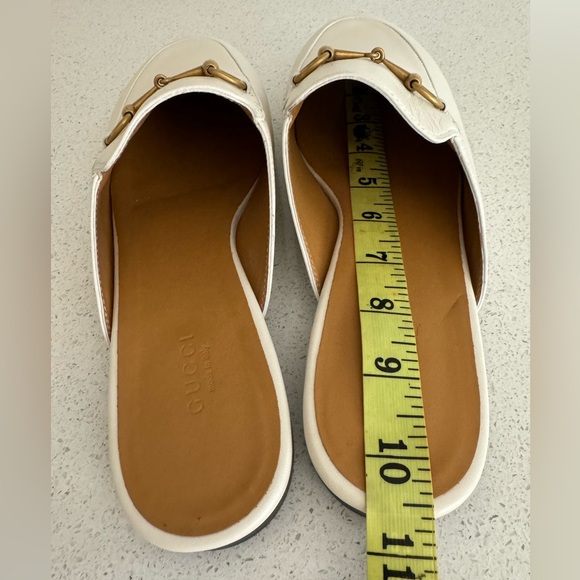 SOLD GUCCI Princetown Loafer Mule Ivory Leather Size EU 40 US 10 - Picture 7 of 9